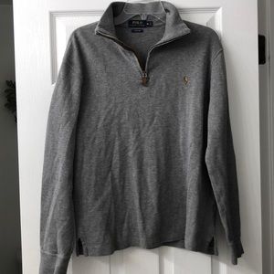 Grey Polo Quarter Zip